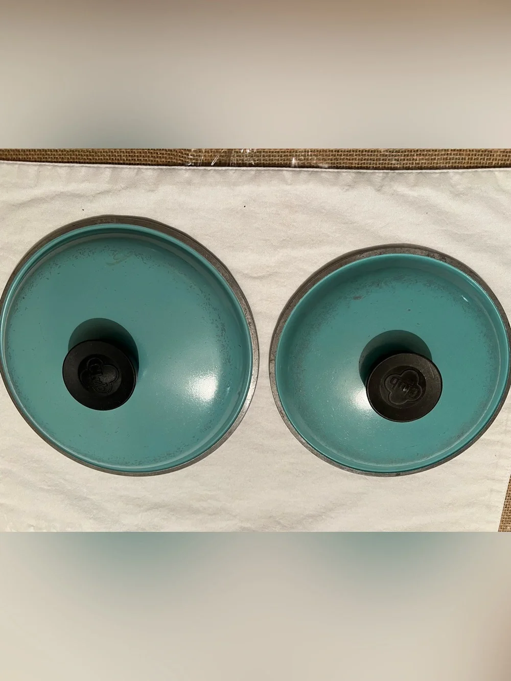 Vintage Club turquoise Pot Replacement Lids- Set of 2